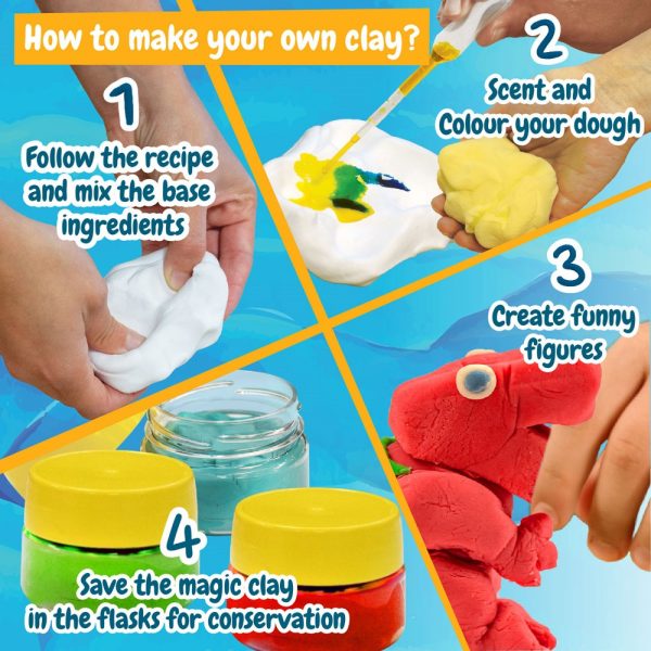 Modeling Dough Factory Kit III. Vzdelávacia hra pre deti dodáva sa s darčekovou taškou z kraftového papiera (100 g/m²) - Image 5