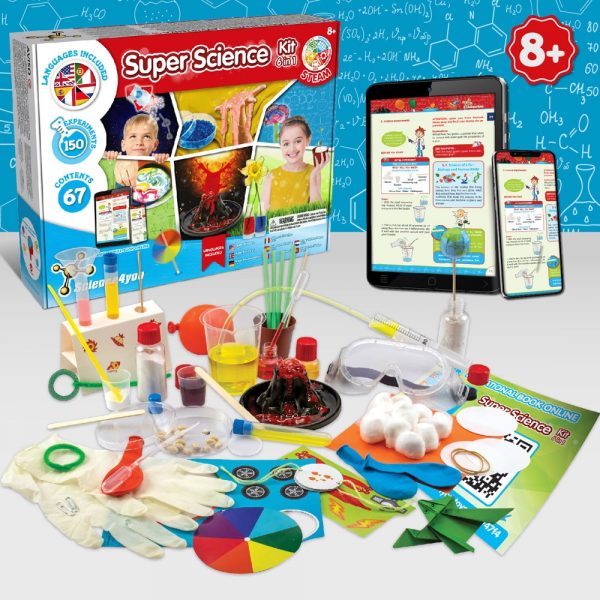 6 in 1 Super Science Kit II. Vzdelávacia hra pre deti dodáva sa s darčekovou taškou z kraftového papiera (100 g/m²) - Image 4