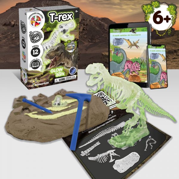 Fossil Excavation Kit II. Vzdelávacia hra pre deti dodáva sa s darčekovou taškou z kraftového papiera (90 g/m²) - Image 3