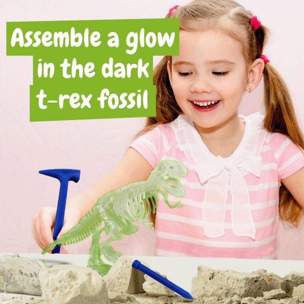 Fossil Excavation Kit II. Vzdelávacia hra pre deti dodáva sa s darčekovou taškou z kraftového papiera (90 g/m²) - Image 4