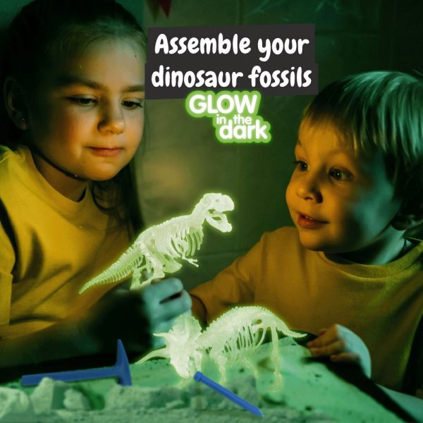 2 in 1 Fossil Excavation Kit II. Vzdelávacia hra pre deti dodáva sa s darčekovou taškou z kraftového papiera (90 g/m²) - Image 5