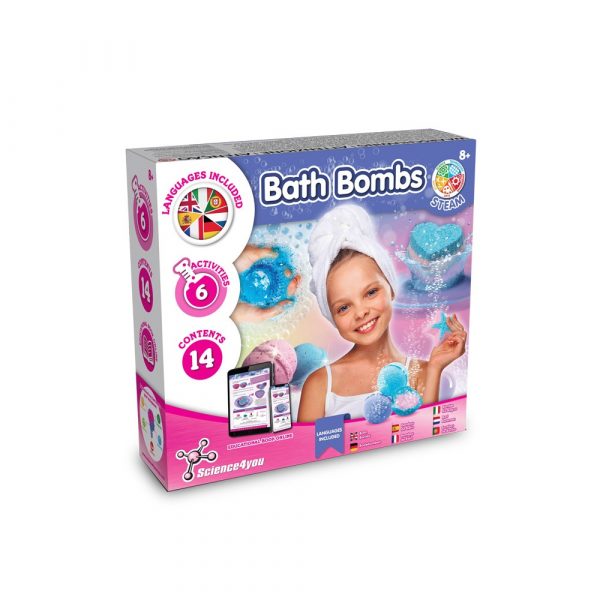 Kúpeľ Bombs Kit IV. Vzdelávacia hra pre deti dodáva sa s darčekovým vreckom z netkanej textílie (80 g/m²) - Image 2