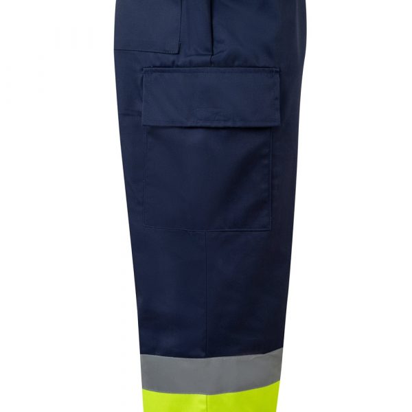 VL ARTEMIS. Dvojfarebné nohavice z kepru (190 g/m²), bavlna (20 %) a polyester (80 %) - Image 5