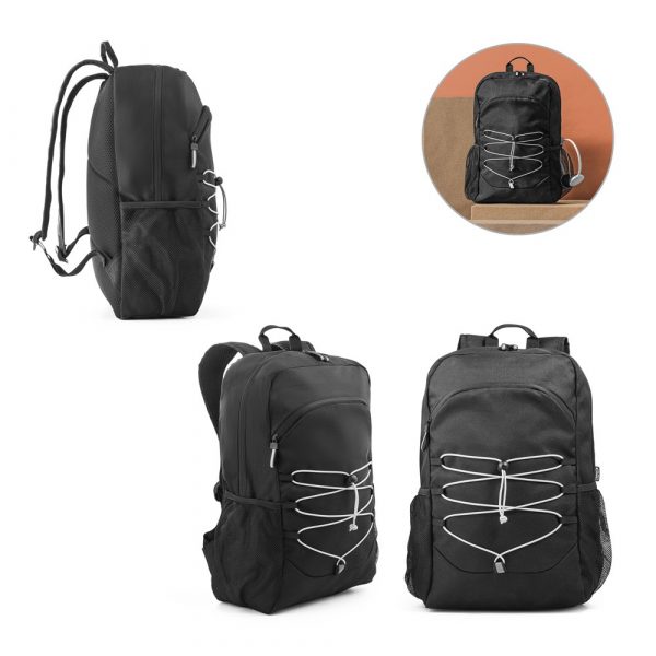 DELFOS BACKPACK. Batoh na notebook z recyklovaného polyesteru 300D a 600D s reflexnými prvkami