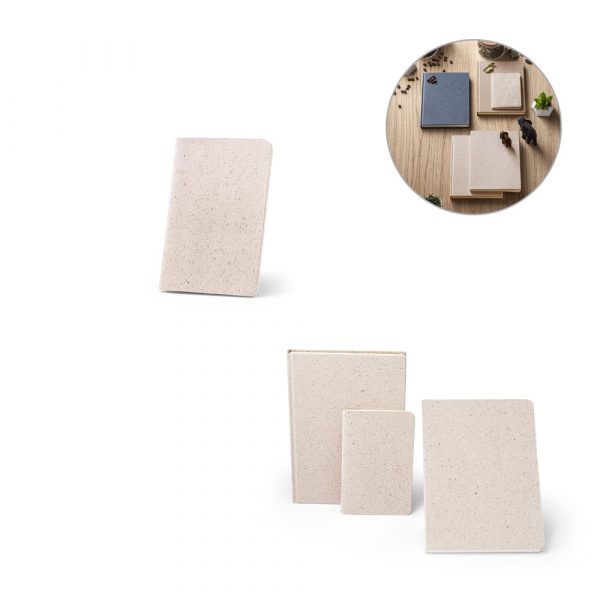 ORGANIC SOFT. Poznámkový blok A6 s flexibilným obalom vyrobený z organickej hmoty (80%)