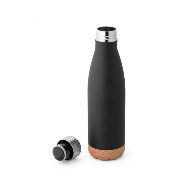 SOLBERG. Termoska z nehrdzavejúcej ocele a korkovej základne 560 ml - Image 2