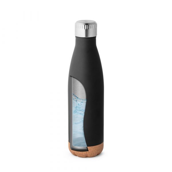 SOLBERG. Termoska z nehrdzavejúcej ocele a korkovej základne 560 ml - Image 4