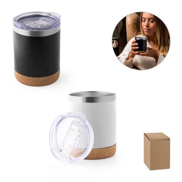SOLBERG TUMBLER. Cestovný hrnček z nehrdzavejúcej ocele 400 ml