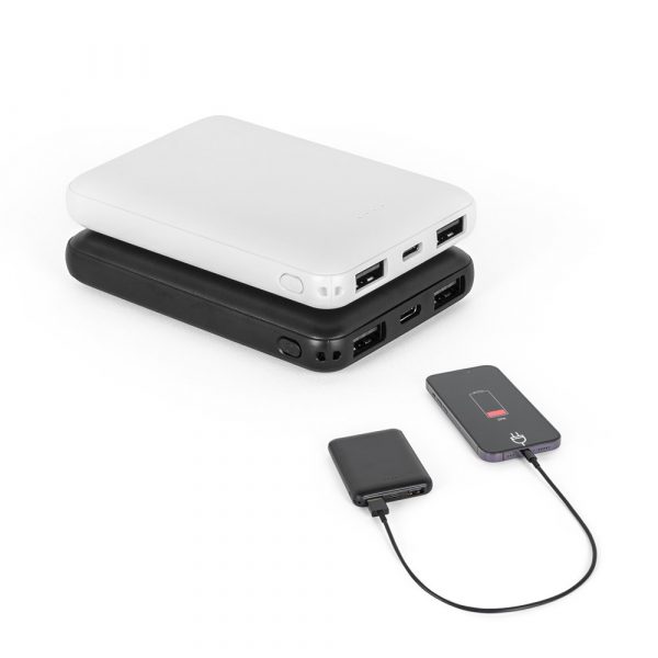 LEAKEY 5. Power banka 5 000 mAh zo recyklovaného ABS (100 % rABS)